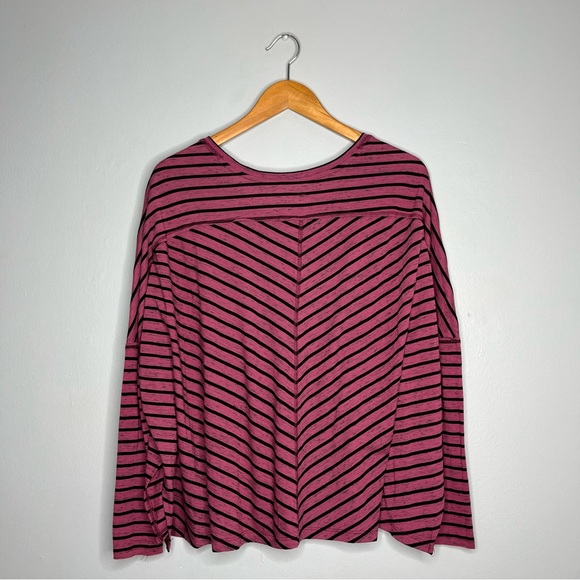 Free People We the Free Pandora’s Boxy Tee with Samurai Stripes+Dolman Sleeves E - Picture 7 of 11